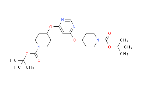 CAS No. 1353989-70-4, Di-tert-butyl 4,4'-(pyrimidine-4,6-diylbis(oxy))bis(piperidine-1-carboxylate)