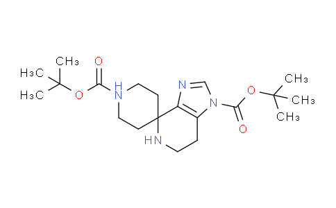 CAS No. 1785764-61-5, Di-tert-butyl 6,7-dihydro-1'H-spiro[imidazo[4,5-c]pyridine-4,4'-piperidine]-1,1'(5H)-dicarboxylate