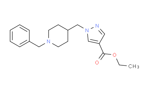 CAS No. 1380300-61-7, Ethyl 1-((1-benzylpiperidin-4-yl)methyl)-1H-pyrazole-4-carboxylate