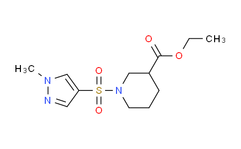 CAS No. 1005568-79-5, Ethyl 1-((1-methyl-1H-pyrazol-4-yl)sulfonyl)piperidine-3-carboxylate