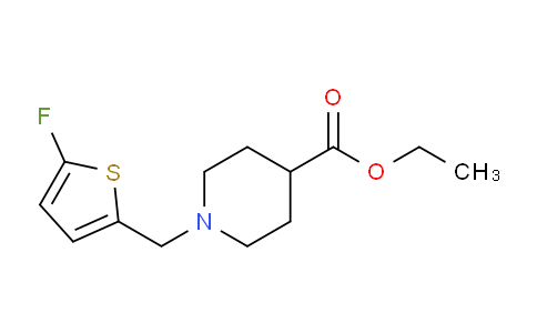CAS No. 1245771-48-5, Ethyl 1-((5-fluorothiophen-2-yl)methyl)piperidine-4-carboxylate