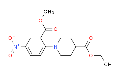 CAS No. 886360-74-3, Ethyl 1-(2-(methoxycarbonyl)-4-nitrophenyl)piperidine-4-carboxylate