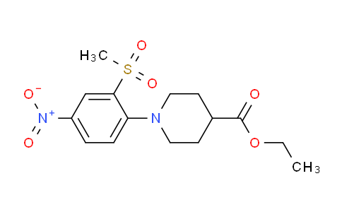 CAS No. 951625-05-1, Ethyl 1-(2-(methylsulfonyl)-4-nitrophenyl)piperidine-4-carboxylate