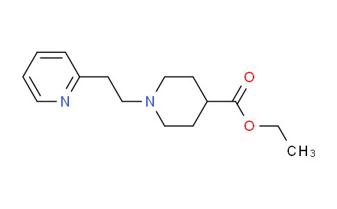 CAS No. 1000941-29-6, Ethyl 1-(2-(pyridin-2-yl)ethyl)piperidine-4-carboxylate