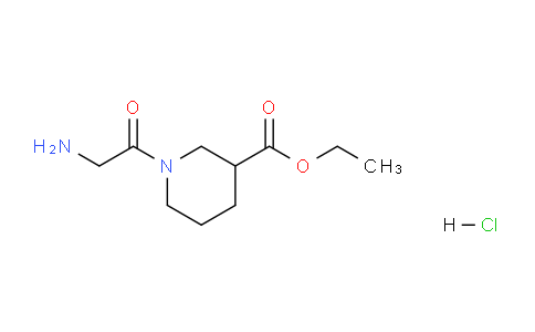 CAS No. 1176419-77-4, Ethyl 1-(2-aminoacetyl)piperidine-3-carboxylate hydrochloride