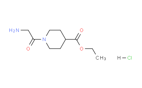 CAS No. 345954-49-6, Ethyl 1-(2-aminoacetyl)piperidine-4-carboxylate hydrochloride