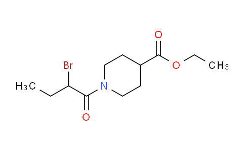 CAS No. 1119453-06-3, Ethyl 1-(2-bromobutanoyl)piperidine-4-carboxylate