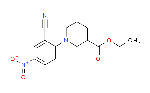 CAS No. 731793-03-6, Ethyl 1-(2-cyano-4-nitrophenyl)piperidine-3-carboxylate