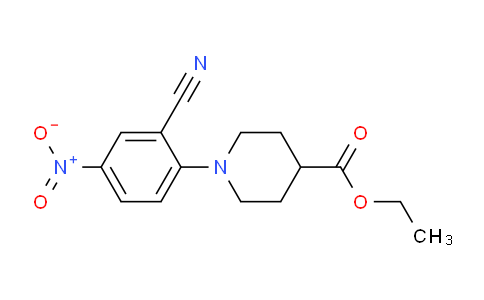 CAS No. 288251-84-3, Ethyl 1-(2-cyano-4-nitrophenyl)piperidine-4-carboxylate