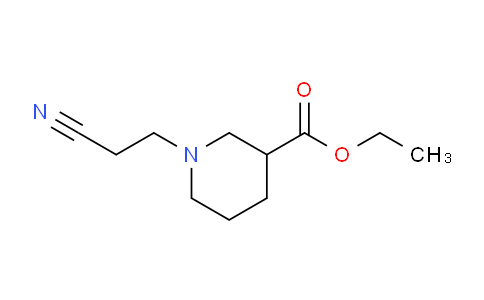 CAS No. 856213-57-5, Ethyl 1-(2-cyanoethyl)piperidine-3-carboxylate