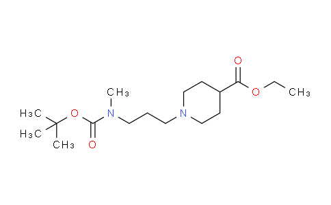 CAS No. 1313712-70-7, Ethyl 1-(3-((tert-butoxycarbonyl)(methyl)amino)propyl)piperidine-4-carboxylate