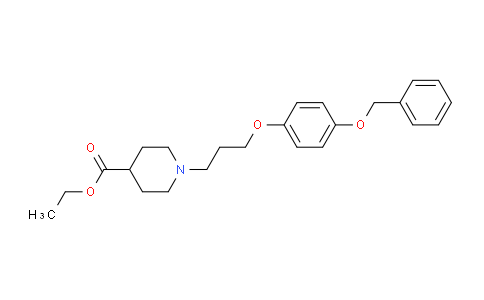 CAS No. 937602-27-2, Ethyl 1-(3-(4-(benzyloxy)phenoxy)propyl)piperidine-4-carboxylate