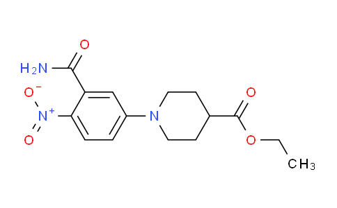 CAS No. 439095-47-3, Ethyl 1-(3-carbamoyl-4-nitrophenyl)piperidine-4-carboxylate