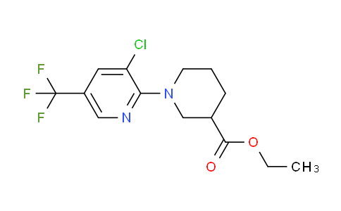 CAS No. 1242267-96-4, Ethyl 1-(3-chloro-5-(trifluoromethyl)pyridin-2-yl)piperidine-3-carboxylate