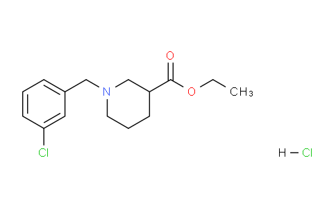 CAS No. 1189664-19-4, Ethyl 1-(3-chlorobenzyl)piperidine-3-carboxylate hydrochloride