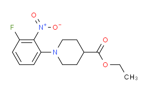 CAS No. 733749-63-8, Ethyl 1-(3-fluoro-2-nitrophenyl)piperidine-4-carboxylate