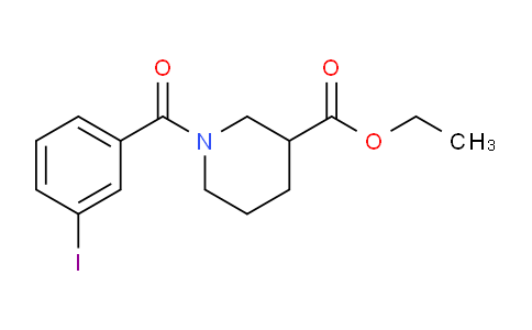 CAS No. 349442-23-5, Ethyl 1-(3-iodobenzoyl)piperidine-3-carboxylate
