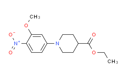 CAS No. 1017782-81-8, Ethyl 1-(3-methoxy-4-nitrophenyl)piperidine-4-carboxylate