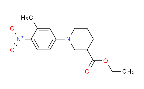 CAS No. 927695-14-5, Ethyl 1-(3-methyl-4-nitrophenyl)piperidine-3-carboxylate