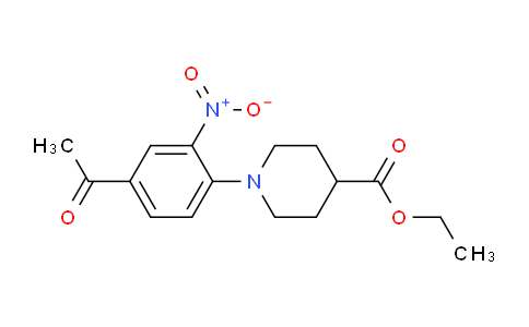 CAS No. 217489-84-4, Ethyl 1-(4-acetyl-2-nitrophenyl)piperidine-4-carboxylate