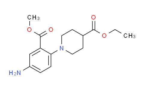 CAS No. 886360-83-4, Ethyl 1-(4-amino-2-(methoxycarbonyl)phenyl)piperidine-4-carboxylate