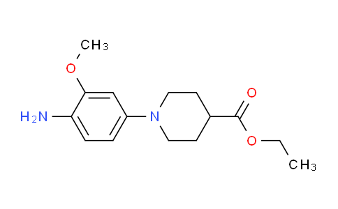 CAS No. 1017782-48-7, Ethyl 1-(4-amino-3-methoxyphenyl)piperidine-4-carboxylate