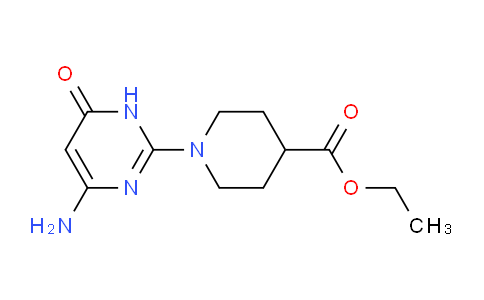 CAS No. 1030520-54-7, Ethyl 1-(4-amino-6-oxo-1,6-dihydropyrimidin-2-yl)piperidine-4-carboxylate