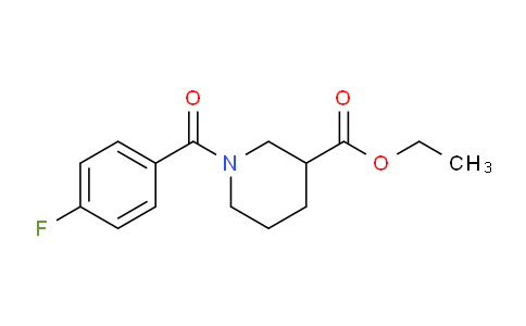 CAS No. 310454-55-8, Ethyl 1-(4-fluorobenzoyl)piperidine-3-carboxylate