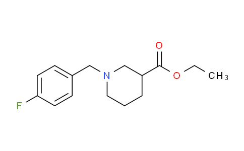 CAS No. 414879-04-2, Ethyl 1-(4-fluorobenzyl)piperidine-3-carboxylate