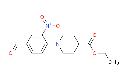 CAS No. 885949-64-4, Ethyl 1-(4-formyl-2-nitrophenyl)piperidine-4-carboxylate