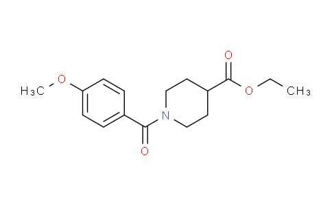 CAS No. 349397-64-4, Ethyl 1-(4-methoxybenzoyl)piperidine-4-carboxylate