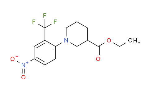 CAS No. 927697-73-2, Ethyl 1-(4-nitro-2-(trifluoromethyl)phenyl)piperidine-3-carboxylate