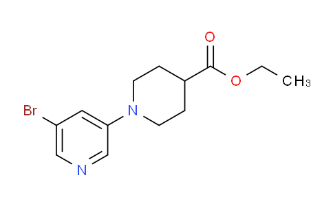 CAS No. 847406-13-7, Ethyl 1-(5-bromopyridin-3-yl)piperidine-4-carboxylate