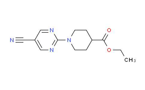 CAS No. 1708401-78-8, Ethyl 1-(5-cyanopyrimidin-2-yl)piperidine-4-carboxylate