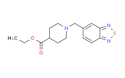 CAS No. 874834-12-5, Ethyl 1-(benzo[c][1,2,5]thiadiazol-5-ylmethyl)piperidine-4-carboxylate