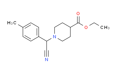 CAS No. 1325303-78-3, Ethyl 1-(cyano(p-tolyl)methyl)piperidine-4-carboxylate