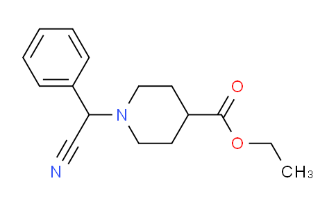 CAS No. 1208220-88-5, Ethyl 1-(cyano(phenyl)methyl)piperidine-4-carboxylate
