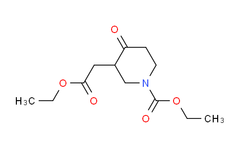 CAS No. 39716-33-1, Ethyl 1-(ethoxycarbonyl)-4-oxo-3-piperidineacetate