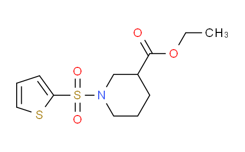 CAS No. 610259-52-4, Ethyl 1-(thiophen-2-ylsulfonyl)piperidine-3-carboxylate