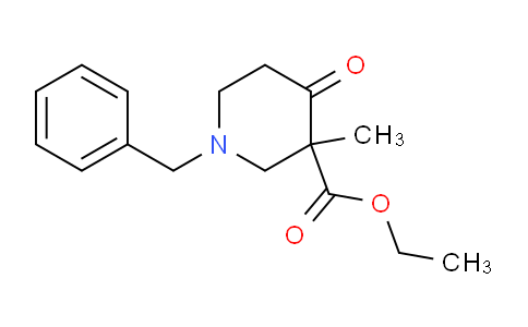 CAS No. 127956-04-1, Ethyl 1-benzyl-3-methyl-4-oxopiperidine-3-carboxylate