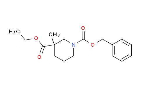 CAS No. 664364-60-7, Ethyl 1-Cbz-3-methylpiperidine-3-carboxylate
