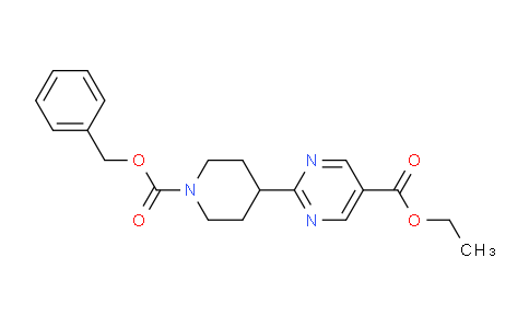 CAS No. 1447607-85-3, Ethyl 2-(1-((benzyloxy)carbonyl)piperidin-4-yl)pyrimidine-5-carboxylate