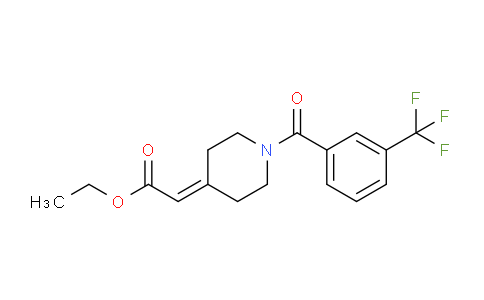 CAS No. 439095-20-2, Ethyl 2-(1-(3-(trifluoromethyl)benzoyl)piperidin-4-ylidene)acetate