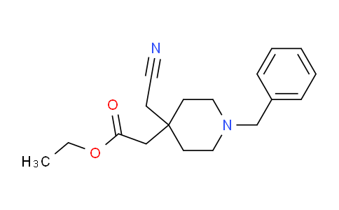 CAS No. 1951439-94-3, Ethyl 2-(1-benzyl-4-(cyanomethyl)piperidin-4-yl)acetate