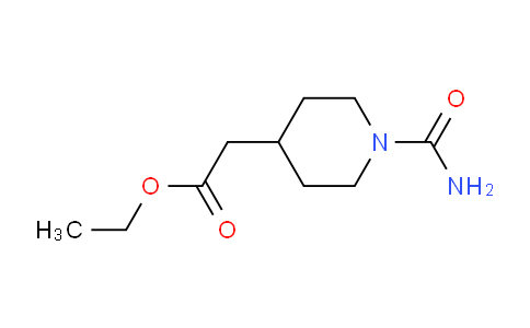 CAS No. 279236-51-0, Ethyl 2-(1-carbamoylpiperidin-4-yl)acetate