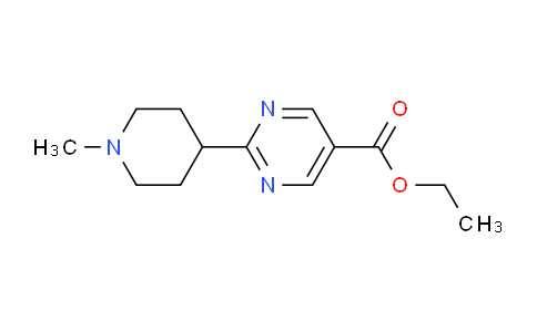 CAS No. 1447607-67-1, Ethyl 2-(1-methylpiperidin-4-yl)pyrimidine-5-carboxylate