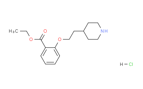 CAS No. 1219967-72-2, Ethyl 2-(2-(piperidin-4-yl)ethoxy)benzoate hydrochloride