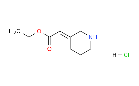 CAS No. 2197130-34-8, Ethyl 2-(3-piperidinylidene)acetate hydrochloride