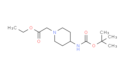 CAS No. 203662-91-3, Ethyl 2-(4-((tert-Butoxycarbonyl)amino)piperidin-1-yl)acetate