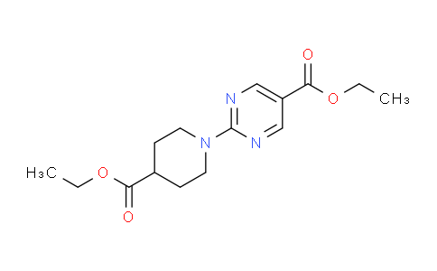CAS No. 1116339-73-1, Ethyl 2-(4-(ethoxycarbonyl)piperidin-1-yl)pyrimidine-5-carboxylate